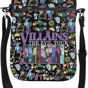 Chic Lightweight Villains Crossbody Bag - Adjustable and Waterproof Design